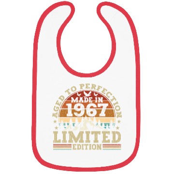 Discover Vintage 1967 Birthday Bibs