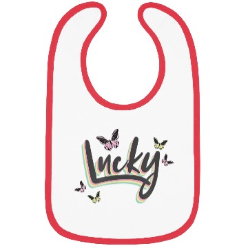 Discover Lucky Butterflies Bibs