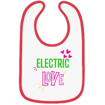 Discover Electric Love in Neon Colors: Romance and Fun! Bibs