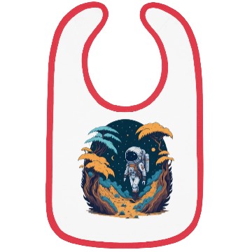 Discover Astronaut walking in the jungle Bibs
