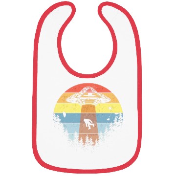 Discover Retro Vintage Sunset Bigfoot Yeti Bibs