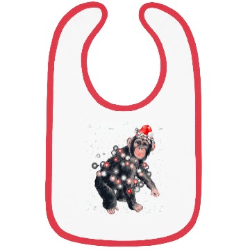 Discover Chimpanzee Monkey Ugly Pajama Monkey Bibs