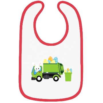 Discover Garbage Truck Easter Bunny Egg Hunt Toddler Kids B Bibs