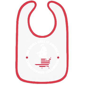 Discover Columbus Day 1492 Us Flag Bibs