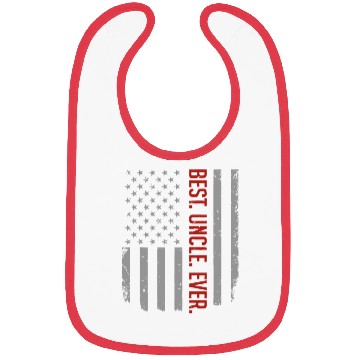 Discover Mens Best Uncle Ever US American Flag Gift For Fat Bibs