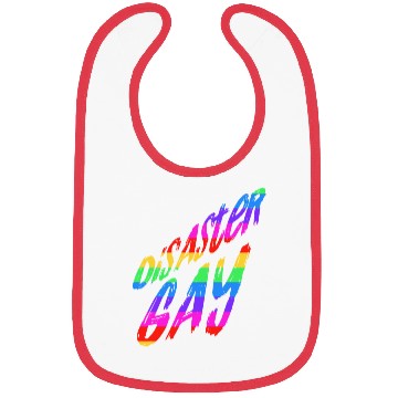Discover Disaster Gay pride Flag Bibs