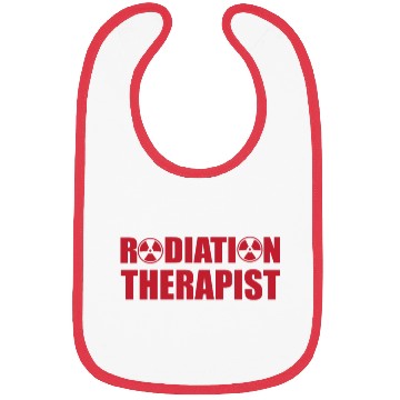 Discover Cool Radiation Therapist Trefoil Bibs