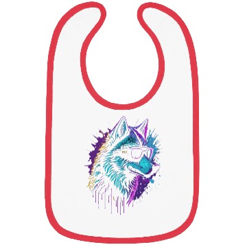 Discover Cool Cyber Wolf Bibs