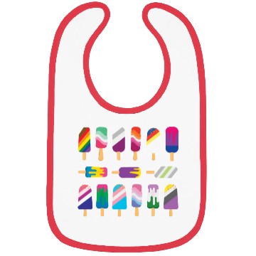 Discover Ice Cream Gay LGBTQ Rainbow LGBT Pride Month Bibs