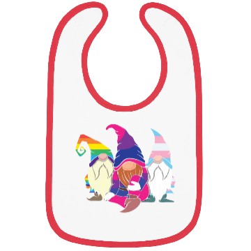 Discover Gnomes Elf LGBTQ Rainbow LGBT Pride Month Bibs
