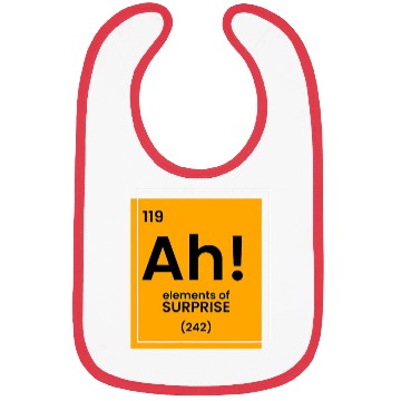 Discover Ah Element of surprise funny Chemist merch funny c Bibs