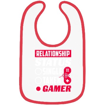 Discover Relationship Status Gamer Lover Gaming Video Game Bibs
