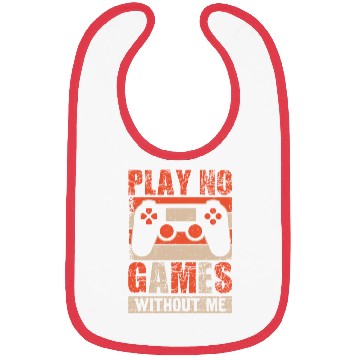Discover Play No Games Without Me Bibs