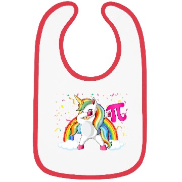 Discover Dabbing Pi Day Unicorn Mathematic Superhero Bibs