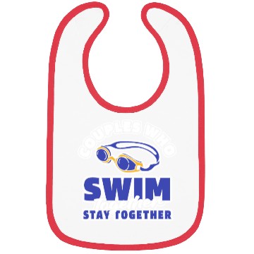 Discover Swimming Swimmer Couple Bibs