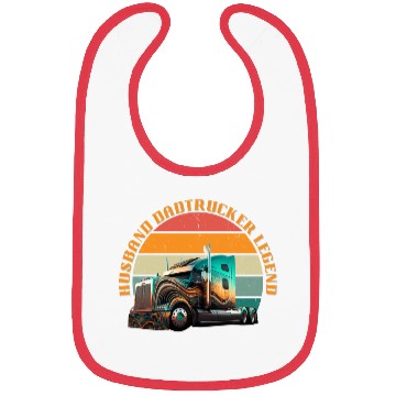 Discover Husband Dad Trucker Legend Bibs