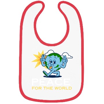 Discover Spread Peace with our World-Embracing Design Bibs