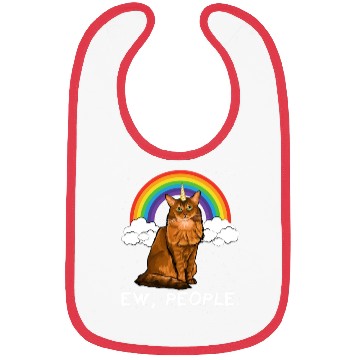 Discover Rainbow Somali Ew People Unicorn Cat Bibs