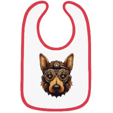 Discover Steampunk German Shepherd Dog in Clockwork Bibs