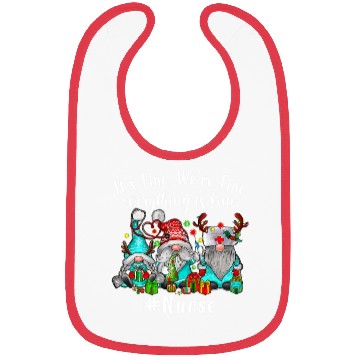 Discover Gnome Its Fine Im Fine Everything Is Fine Xmas Bibs