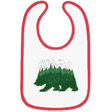 Discover Bear love nature Bibs