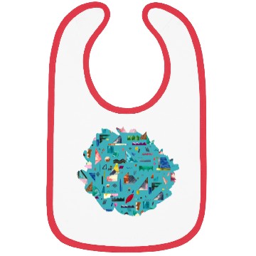 Discover Sailing Boats Multi Blue Bibs