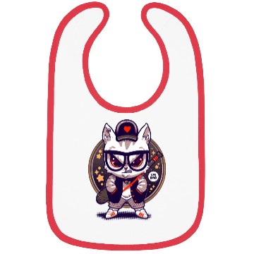 Discover Bad Cute Cat Bibs