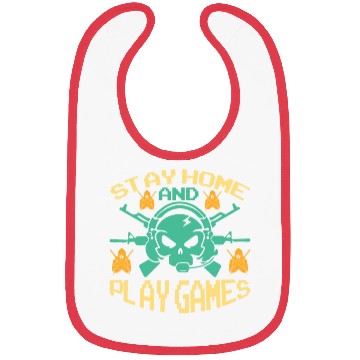Discover Stay home and play games Bibs