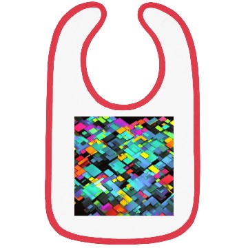 Discover ABSTRACT PAINTING basecolor WATERBASE cube BLACK Bibs