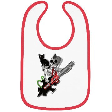 Discover Human Skeleton guitarist with his cat Bibs