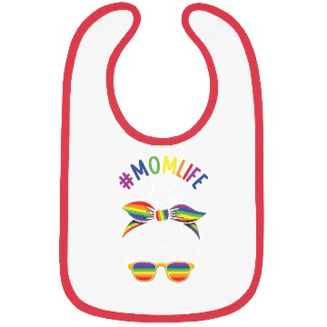 Discover For Moms Mommy Gay LGBTQ Rainbow LGBT Pride Month Bibs