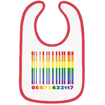 Discover Bar Code Gay LGBTQ Rainbow LGBT Pride Month Bibs