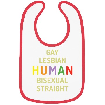 Discover Humanity Human LGBTQ Rainbow LGBT Pride Month Bibs