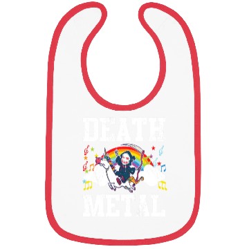 Discover Death Metal Grim Reaper Riding A Unicorn Trick Bibs