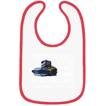Discover Funny Road Roller Lover Outfit Construction Worker Bibs