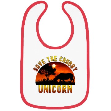 Discover Funny Rhino Chibby Unicorns Save The Chubby Bibs
