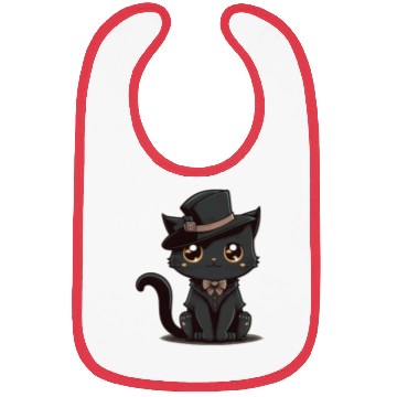 Discover Black cat Bibs