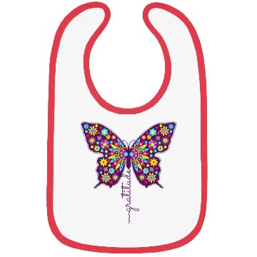 Discover butterflies floral Bibs