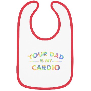 Discover Your Dad Is My Cardio Funny DILF Workout Gym Bibs