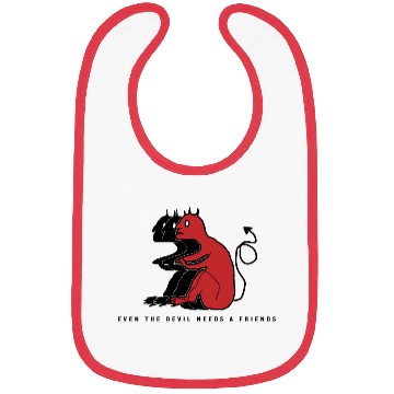 Discover Even The Devil Needs A Friends Bibs