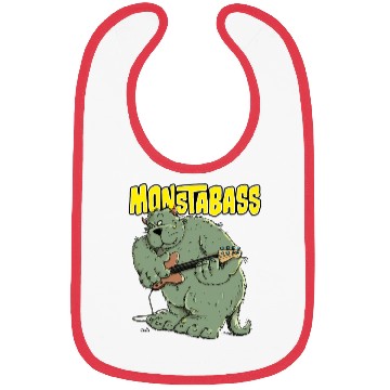 Discover Monster Bass Guitar Player Bibs