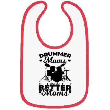 Discover Drummer Mama Drum Player Drum Kit Bibs