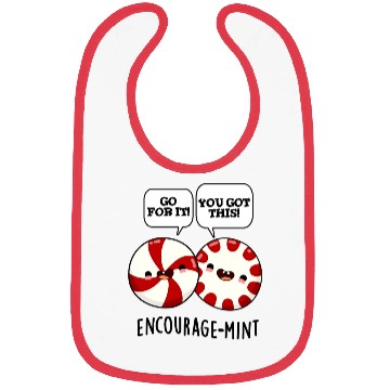 Discover Encourage Mint Cute Candy Bibs