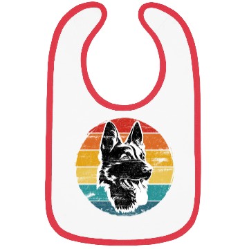 Discover German Shepherd Lovers Vintage Mom Dad Dog Pet Bibs