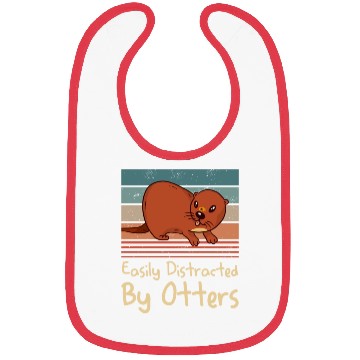 Discover Easily Distracted By Otters Sea Otter Lover Bibs