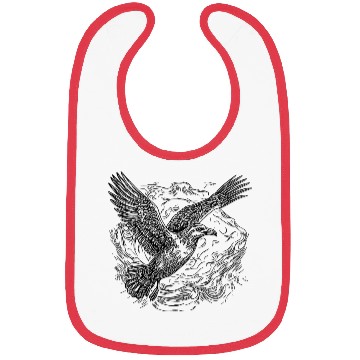 Discover Flying Seagull Over The Water Cloud Bibs