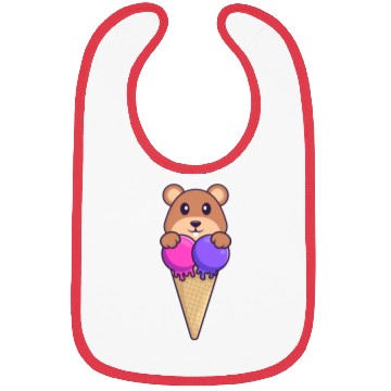 Discover Cute Squirrel With Sweet Ice Cream Bibs