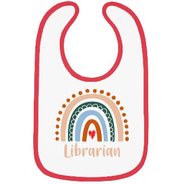 Discover Librarian Boho Rainbow Back To School Appreciation Bibs