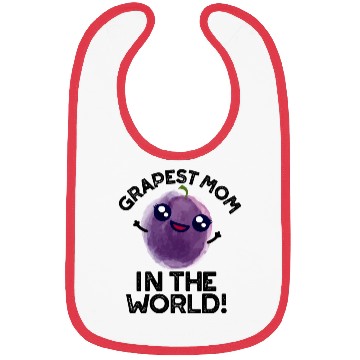 Discover Grapest Mom In The World Cute Fruit Bibs
