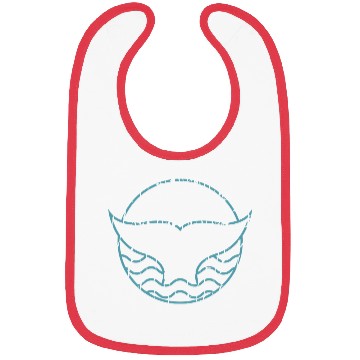 Discover Save The Whales Minimalistic Whale Tail Ocean Bibs